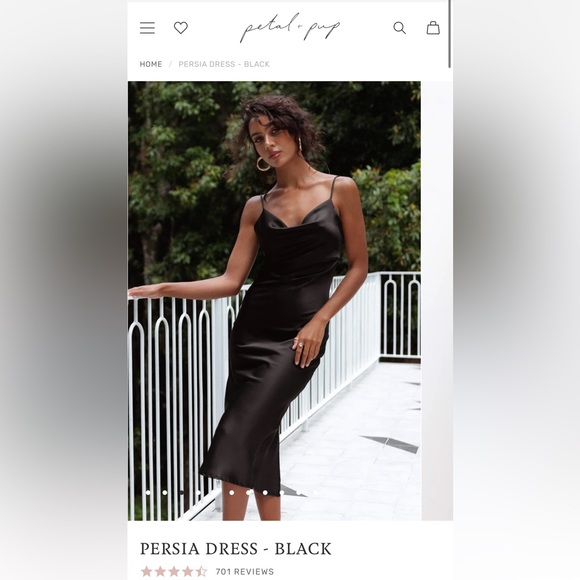 Petal & Pup Dresses & Skirts - Black cowl neck dress